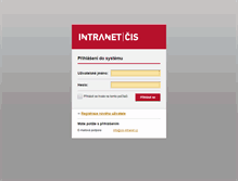 Tablet Screenshot of cis-intranet.cz